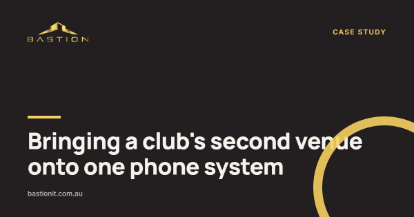 Photo: Bringing a club’s second venue onto one phone system