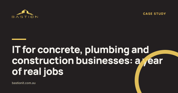 Photo: IT for concrete, plumbing and construction businesses: a year of real jobs