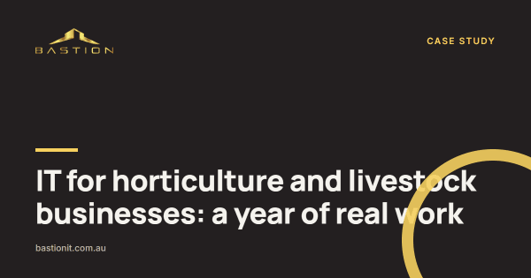 Photo: IT for horticulture and livestock businesses: a year of real work