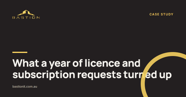 Photo: What a year of licence and subscription requests turned up