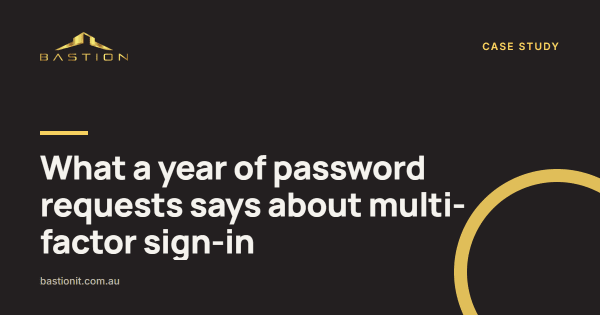 Photo: What a year of password requests says about multi-factor sign-in